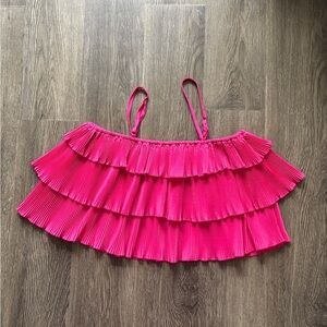 Pink Ruffled Kids Top